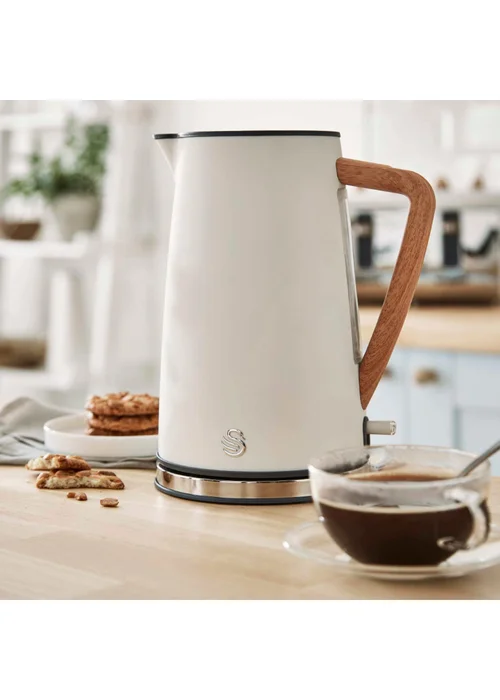 Swan White Nordic Style Cordless Kettle (1.7L) - One Size Image 4