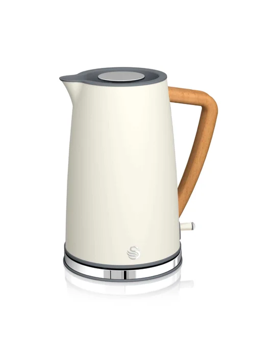 Swan White Nordic Style Cordless Kettle (1.7L) - One Size Image 1