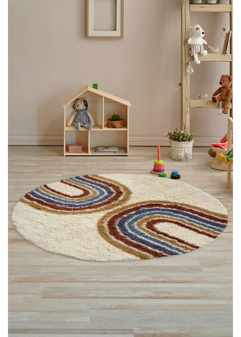 Homemaker Rainbow Circular Snug Rug - 100 X 100 Image 1