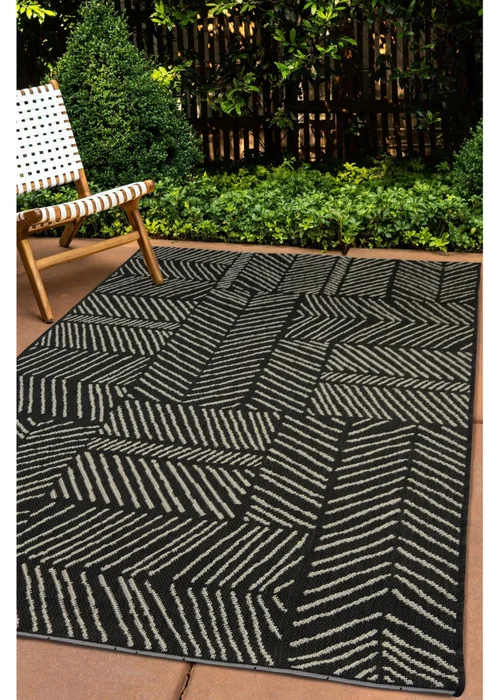 Homemaker Compass Black Geo Line Rug - 120 x 170 Image 5