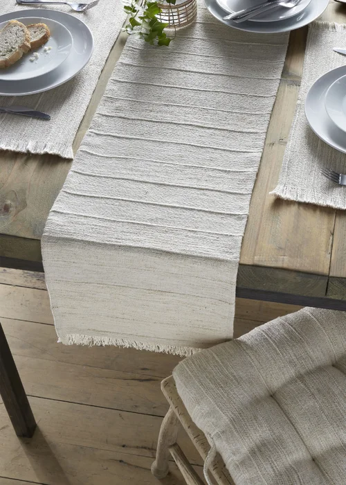 Pineapple Elephant Florin Cotton Blend Dining Table Runner (32x220cm) - L Image 2