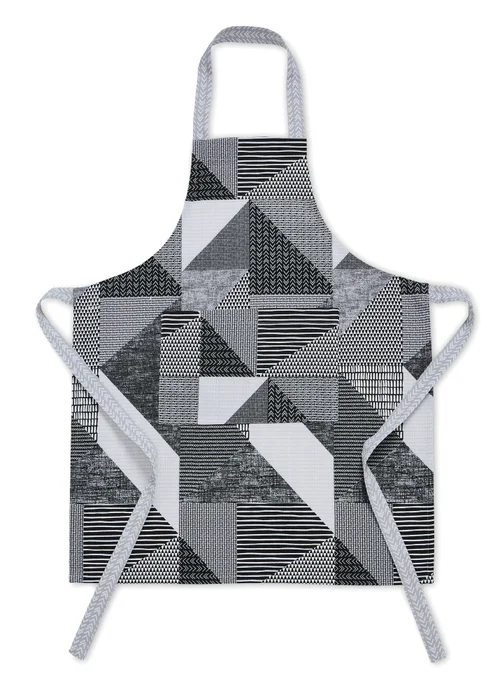 Catherine Lansfield Larsson Geo Cotton Kitchen Adult Apron (70x80cm) - One Size Image 1