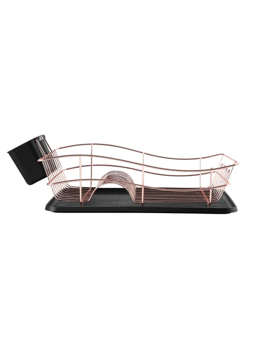 Tower Dish Rack with Tray Rose Gold - One Size Image 2