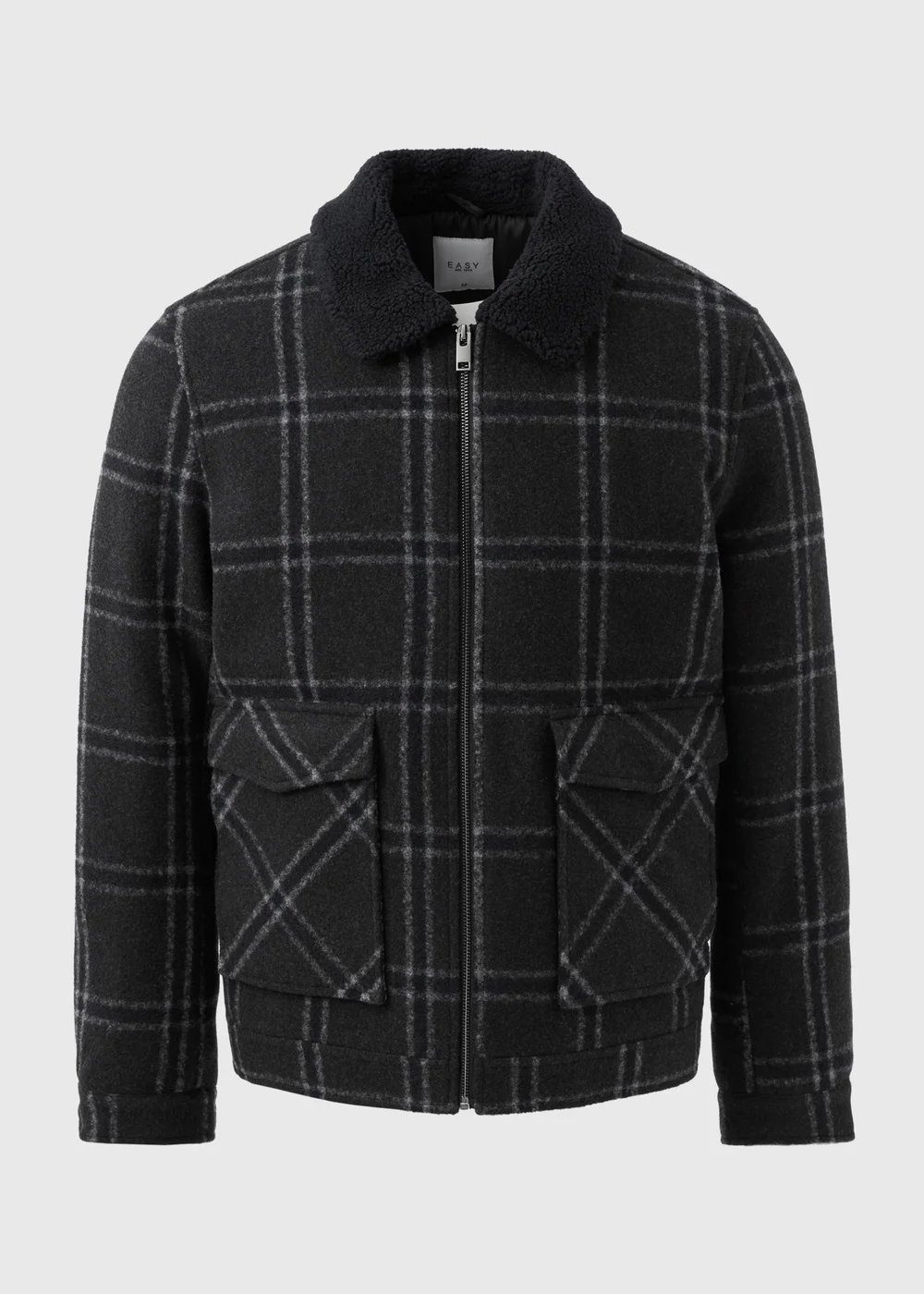 Grey Check Trucker Jacket - S Image 4