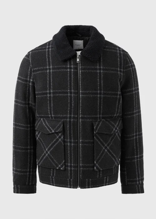 Grey Check Trucker Jacket - S Image 4