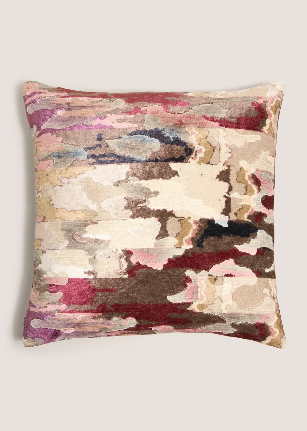 Multicoloured Wavy Cushion Image 1