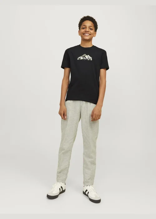 Jack & Jones Black Mountain Logo T-Shirt - 6 Yrs Image 6