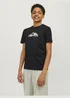 Jack & Jones Black Mountain Logo T-Shirt - 6 Yrs Image 1