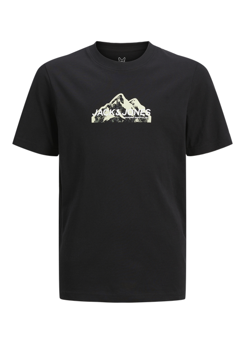 Jack & Jones Black Mountain Logo T-Shirt - 6 Yrs Image 7