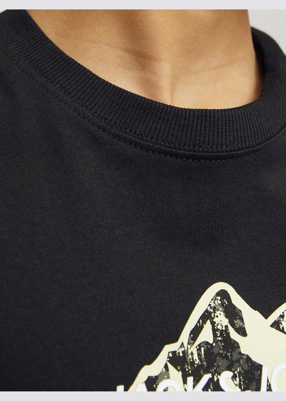 Jack & Jones Black Mountain Logo T-Shirt - 6 Yrs Image 4