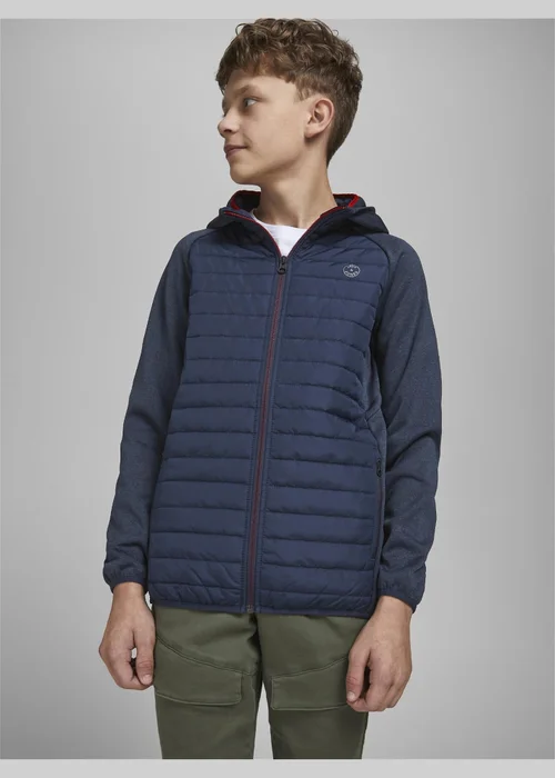 Jack & Jones Kids Navy Quilted Jacket (8-16yrs) - 8 Yrs Image 3