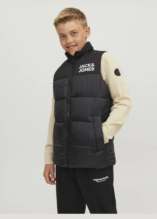 Jack & Jones Kids Black Bodywarmer (8-16yrs) - 8 Yrs Image 1