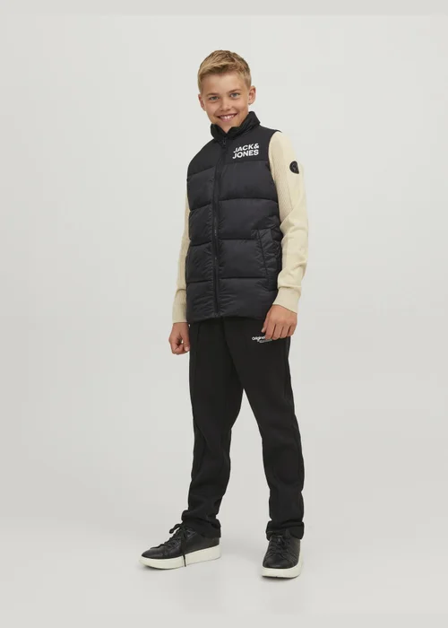 Jack & Jones Kids Black Bodywarmer (8-16yrs) - 8 Yrs Image 3