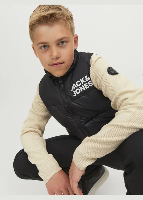 Jack & Jones Kids Black Bodywarmer (8-16yrs) - 8 Yrs Image 4