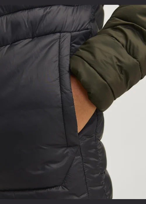 Jack & Jones Kids Black Panel Puffer Jacket (8-16yrs) - 8 Yrs Image 5