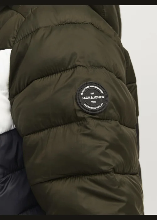 Jack & Jones Kids Black Panel Puffer Jacket (8-16yrs) - 8 Yrs Image 3