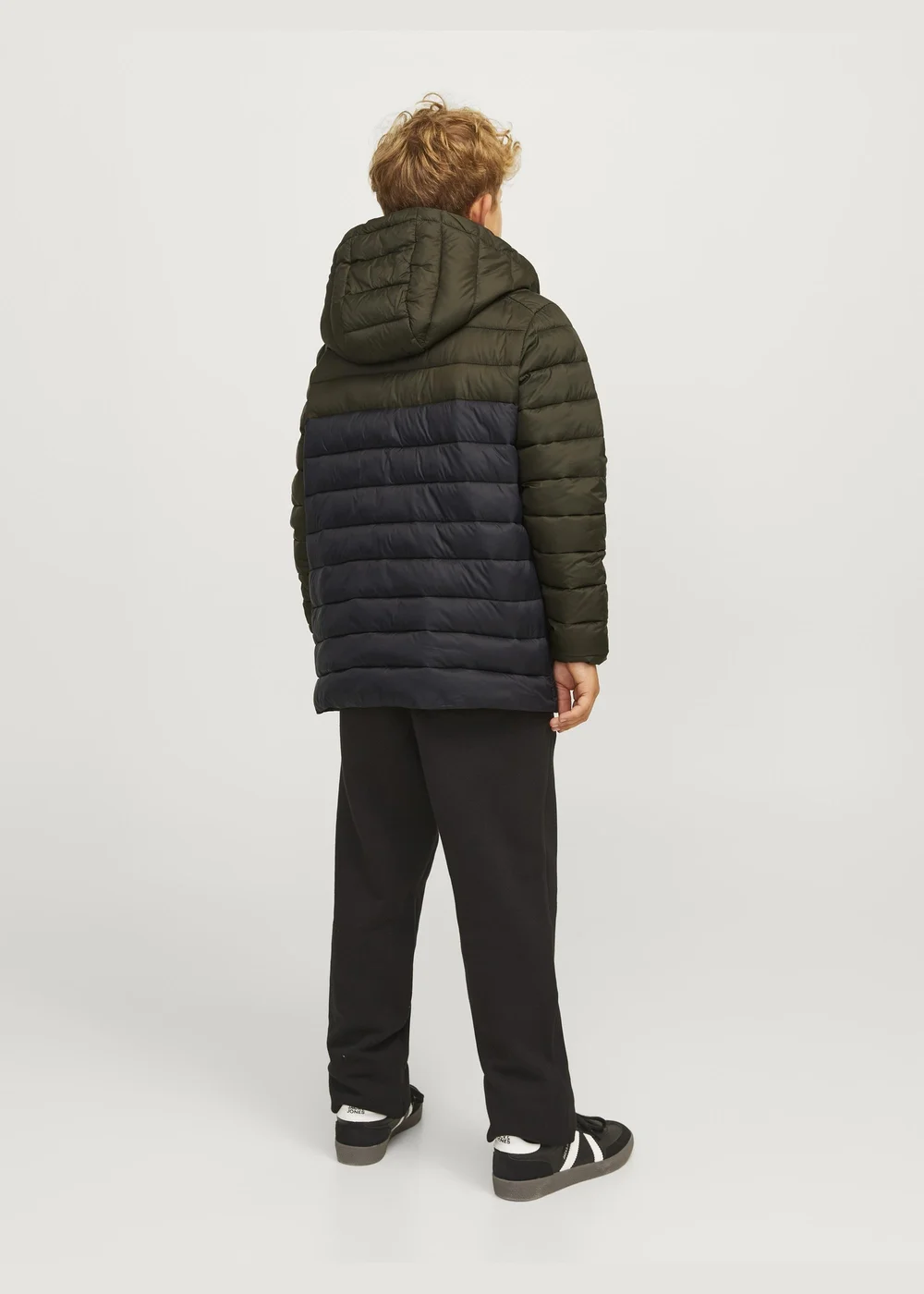 Jack & Jones Kids Black Panel Puffer Jacket (8-16yrs) - 8 Yrs Image 2