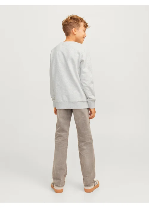 Jack & Jones Kids Grey Varsity Sweatshirt (8-16yrs) - 14 Yrs Image 2