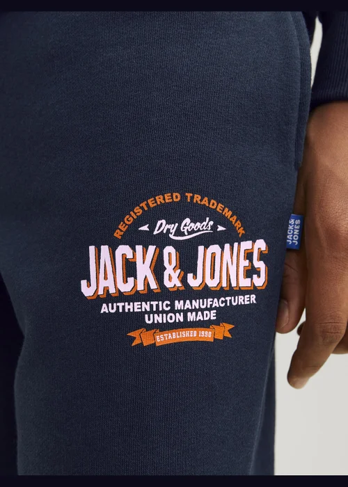 Jack & Jones Kids Navy Jogging Bottoms (8-16yrs) - 8 Yrs Image 3