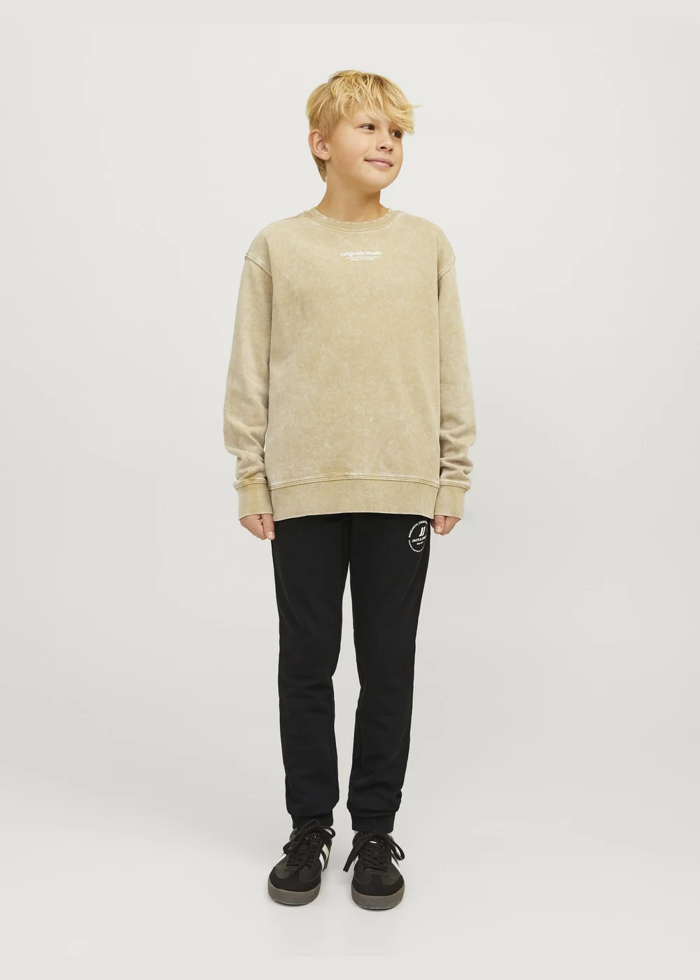 Jack & Jones Kids Black Jogging Bottoms (8-16yrs) - 8 Yrs Image 1