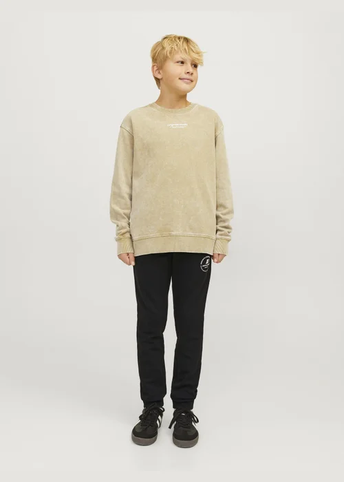 Jack & Jones Kids Black Jogging Bottoms (8-16yrs) - 8 Yrs Image 1