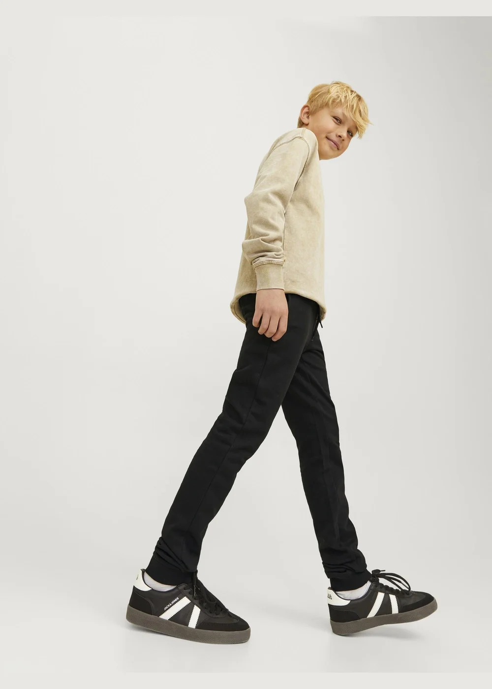 Jack & Jones Kids Black Jogging Bottoms (8-16yrs) - 8 Yrs Image 4