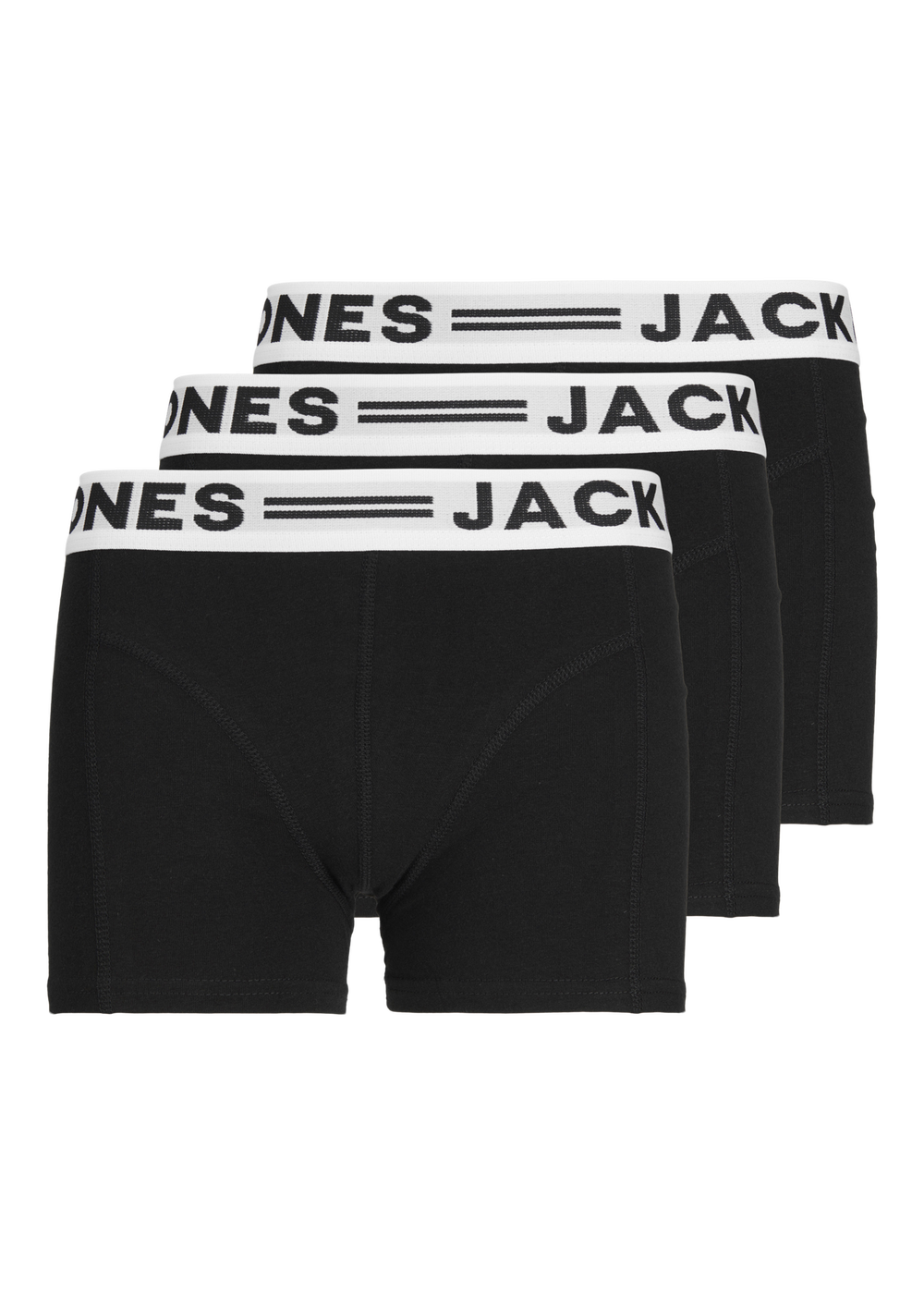 Jack & Jones 3 Pack Kids Black Trunks - 8 Yrs Image 4