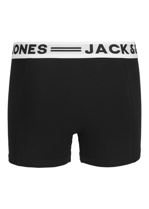 Jack & Jones 3 Pack Kids Black Trunks - 8 Yrs Image 2