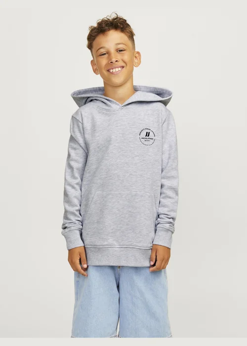 Jack & Jones Kids Grey Hoodie (8-16yrs) - 8 Yrs Image 1