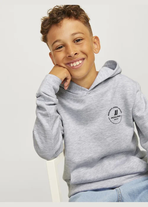 Jack & Jones Kids Grey Hoodie (8-16yrs) - 8 Yrs Image 3