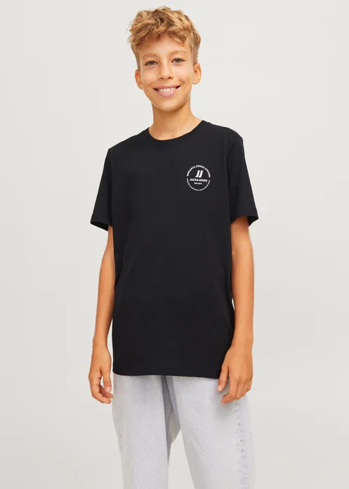 Jack & Jones Kids Black Logo T-Shirt (8-16yrs) - Age 8 Years Image 1
