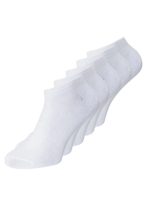 Jack & Jones 5 Pack Kids White Dongo Socks - 33-37 Image 4