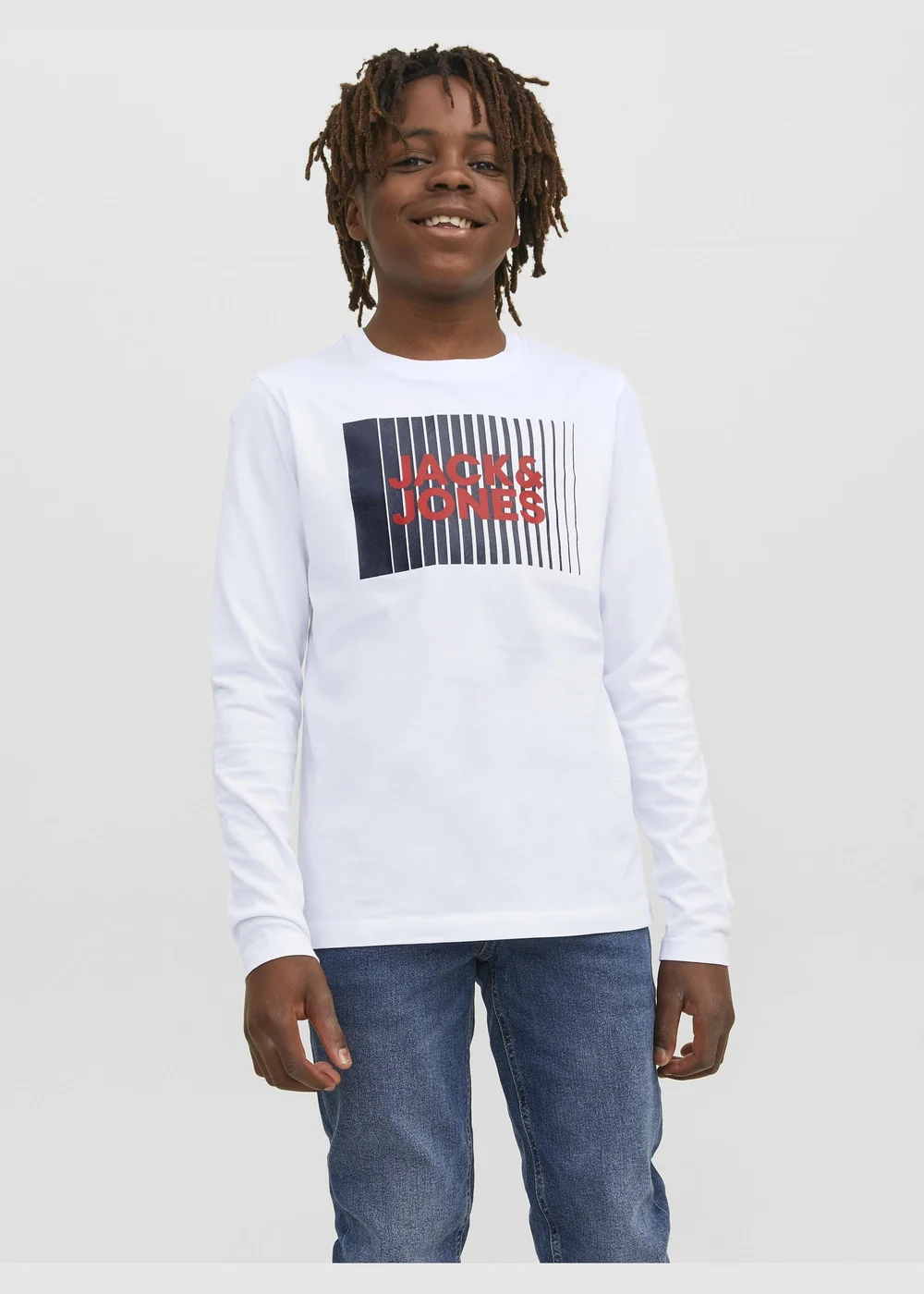 Jack & Jones Kids White Long Sleeve T-Shirt (8-16yrs) - Age 8 Years Image 3