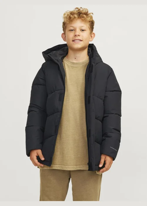 Jack & Jones Kids Black Puffer Jacket (6-16yrs) - 6 Yrs Image 3