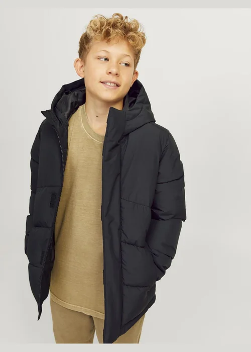 Jack & Jones Kids Black Puffer Jacket (6-16yrs) - 6 Yrs Image 1