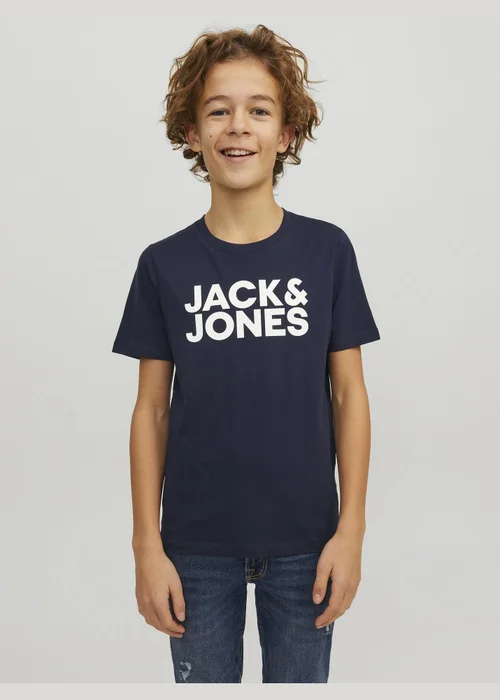 Jack & Jones 2 Pack Kids White Logo T-Shirt (8-16yrs) - Age 8 Years Image 7