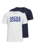 Jack & Jones 2 Pack Kids White Logo T-Shirt (8-16yrs) - Age 8 Years Image 1