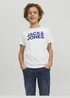 Jack & Jones 2 Pack Kids White Logo T-Shirt (8-16yrs) - Age 8 Years Image 5