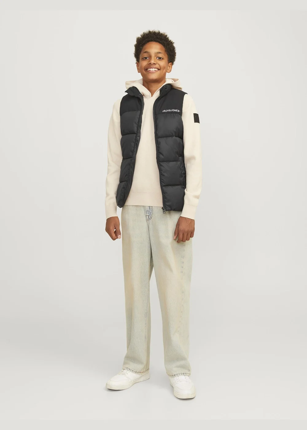 Jack & Jones Black Kids Bodywarmer (6-16yrs) - 6 Yrs Image 1