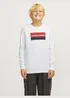 Jack & Jones Kids White Long Sleeve T-Shirt (8-16yrs) - Age 6 Years Image 1