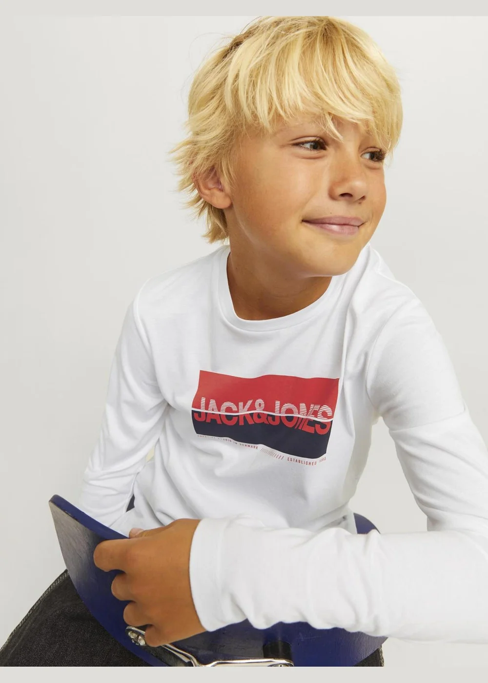 Jack & Jones Kids White Long Sleeve T-Shirt (8-16yrs) - Age 6 Years Image 3