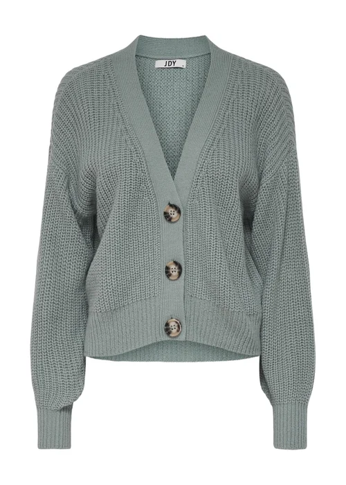 JDY Grey Rib Knitted Cardigan - 8 Image 5