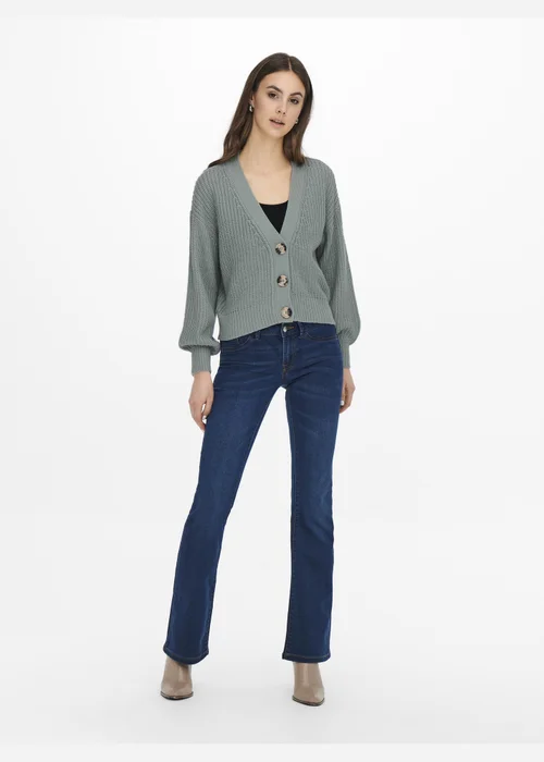 JDY Grey Rib Knitted Cardigan - 8 Image 4