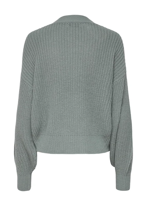JDY Grey Rib Knitted Cardigan - 8 Image 6