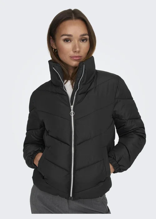 JDY Black Short Padded Jacket - 8 Image 3