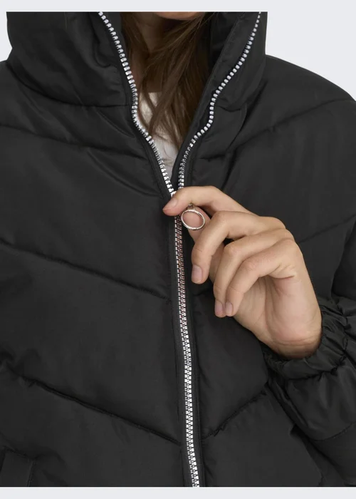JDY Black Short Padded Jacket - 8 Image 5