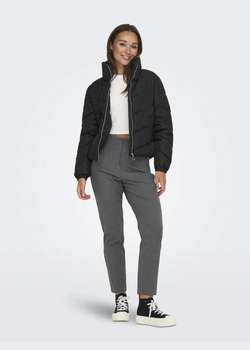 JDY Black Short Padded Jacket - 8 Image 4