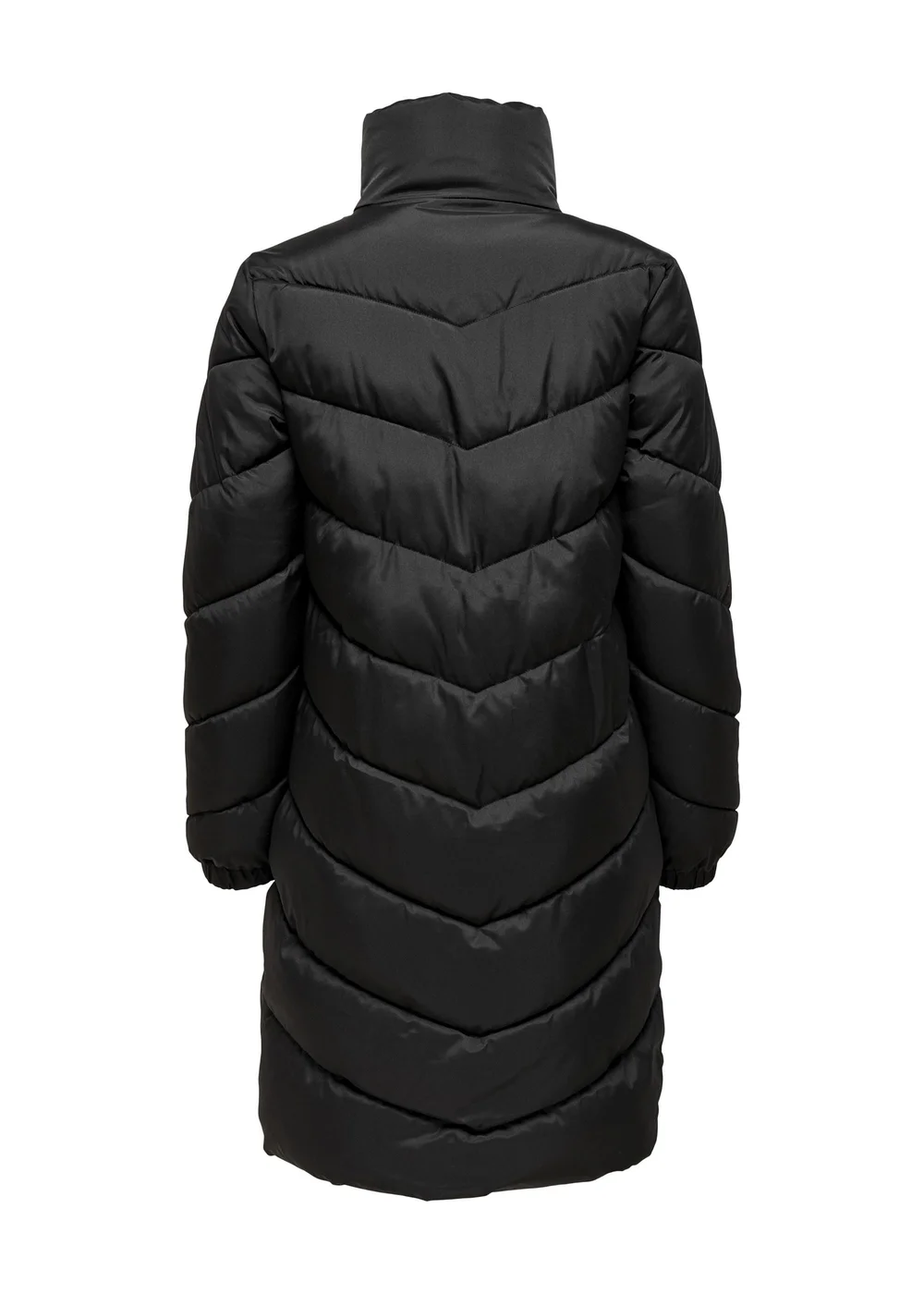 JDY Black Padded Midi Jacket - 8 Image 7