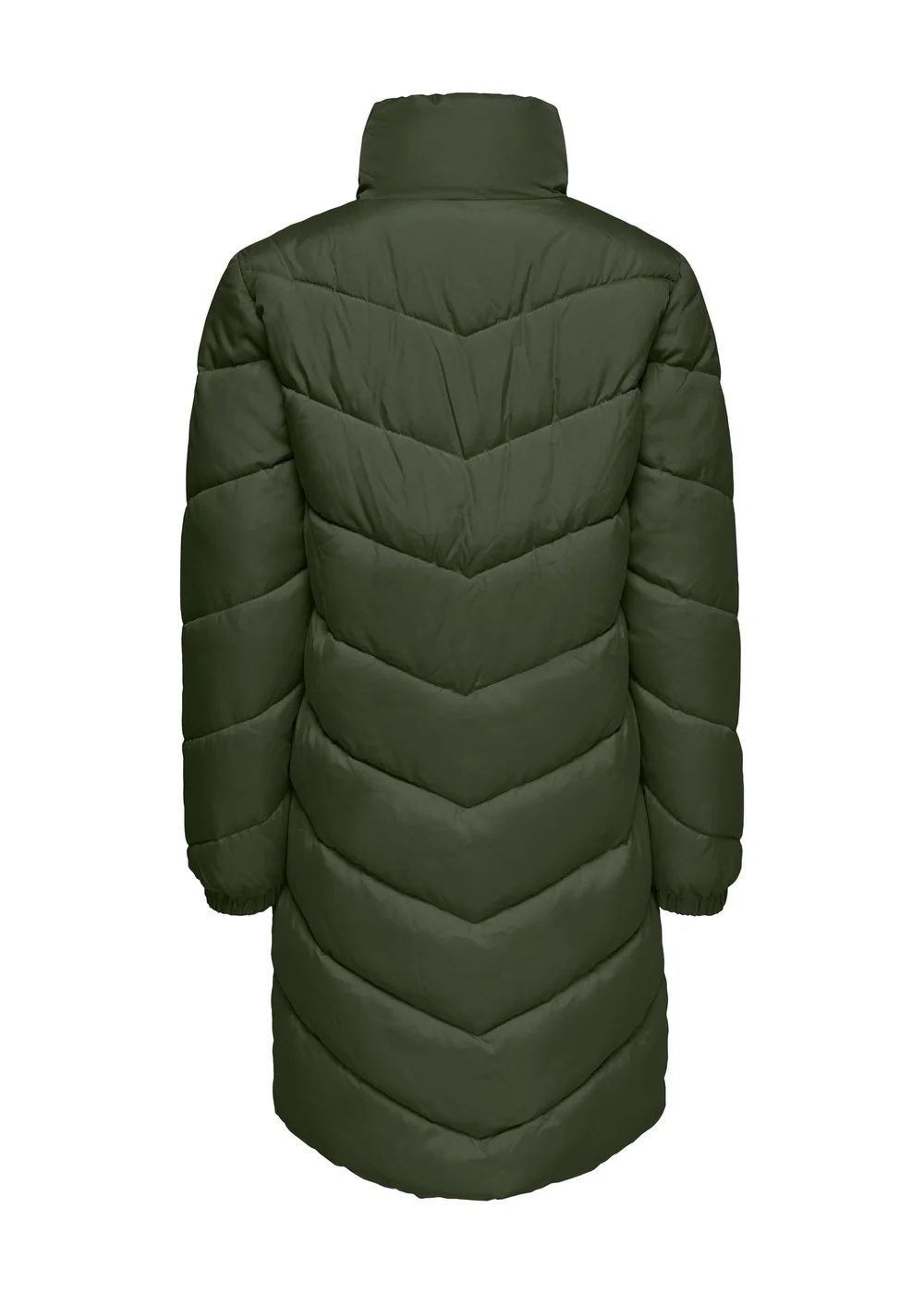 JDY Forest Green Padded Midi Coat - 8 Image 7