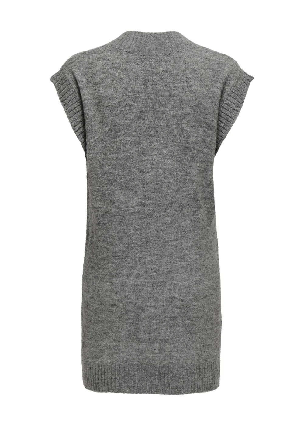 JDY Grey V Neck Jumper Dress - 8 Image 2